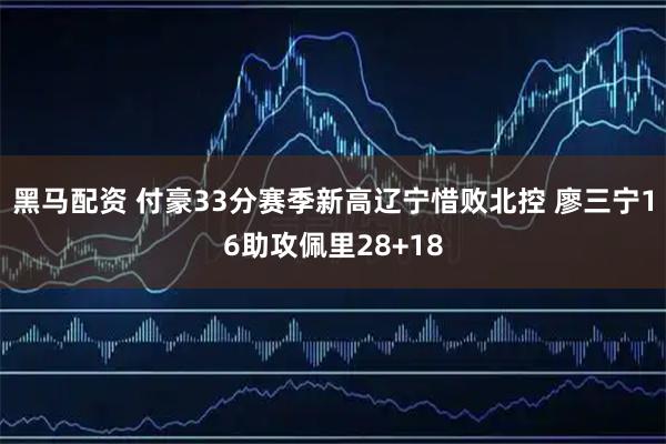 黑马配资 付豪33分赛季新高辽宁惜败北控 廖三宁16助攻佩里28+18